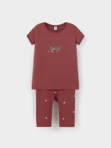 пижама  для девочки  К 1647/шоколадный десерт,сердечки