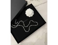 Колье цепочка длинная с логотипами CHANEL