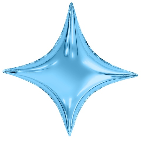 Шар звезда 4х-конечная голубая, Сириус, 94 см
