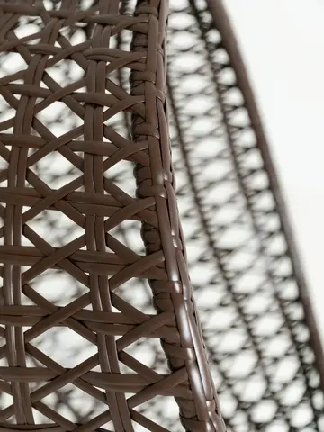 Кресло подвесное кокон с подушкой - Коричневый - купить 2