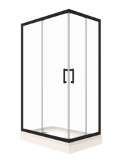 Душевое Ограждение Triton Фикс-Блэк 120х90