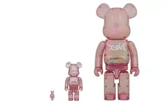 Мишка Bearbrick X-Girl 1000% Rose