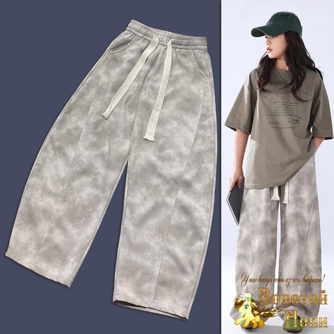 Брюки хлопок подр д (140-170) 250311-W2186