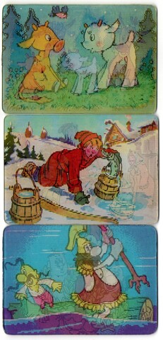 Набор из 3 стерео Календариков. Мультфильмы СССР 1981 год