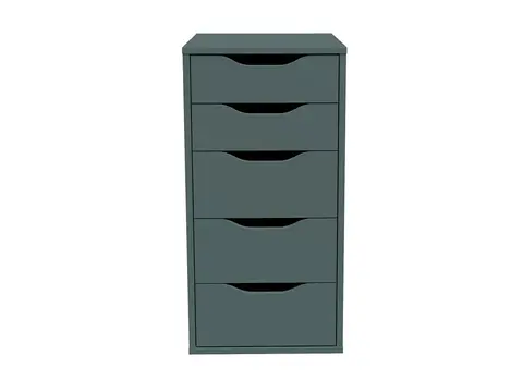 Комод Ингар 5, 36*71*53 см, серо-бирюзовый