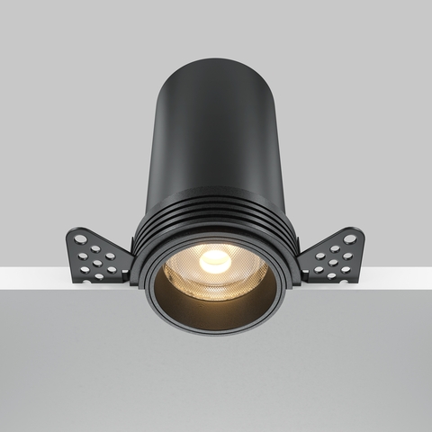 Встраиваемый светильник Maytoni Focus led DL125-L12-3K-TRS-B