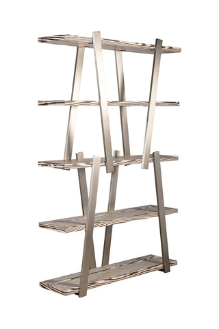 Стеллаж 120х33х185см Garda Decor Zebrano