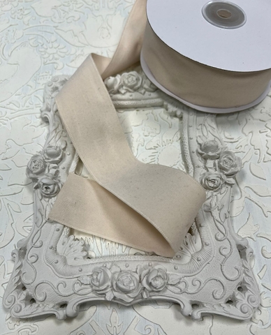 Лента замшевая 4см цвет кремовый (1м)