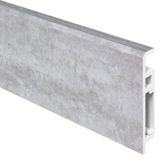 Напольный плинтус ПВХ Foresta Concept Бетон Бенан FC 009 2000х70х13 мм