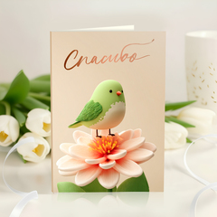 новинка Открытка 4 шоколадки 