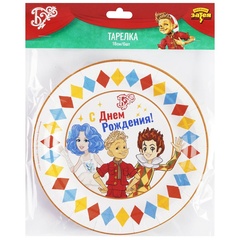 Тарелка С ДР Буратино в компании 17см6шт