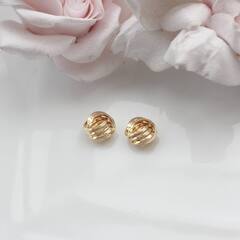 Бусина спейсер, 9 мм, позолота, П787