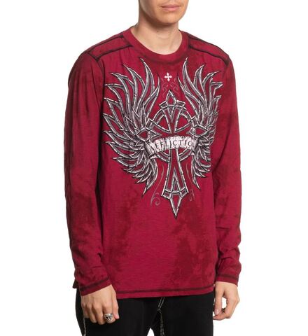 Affliction | Футболка лонгслив мужская Chromatic LS Tee A28522 справа