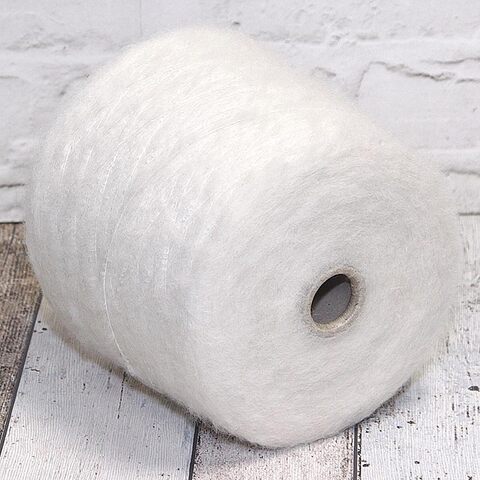 Вспушенная бэби альпака POLIPELI BABY B4 400 белый натуральный