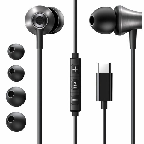 Проводные наушники  UGREEN EP105 (35754) In-Ear Earphones Type-C, черный