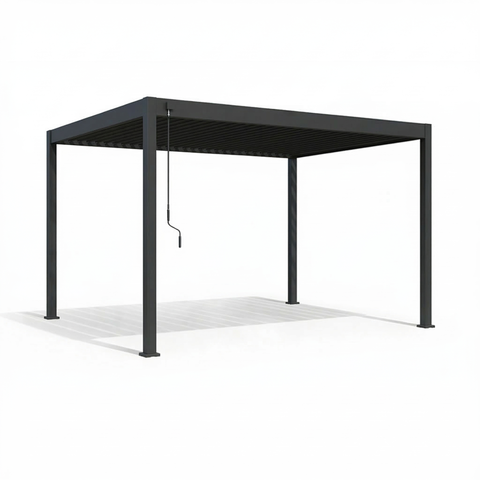 Пергола биоклиматическая Cronon Luna 4х3 м, антрацит
