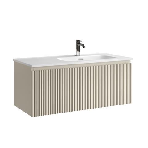 Sancos SNR1.0100RCE Тумба подвесная SANCOS Snob R 1.0 995х445х406, c одним ящиком оснащенным доводчиками, Beige Soft , арт.SNR1.0100RCE