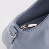 Сумка Саломея 507 гладкий серо-голубой