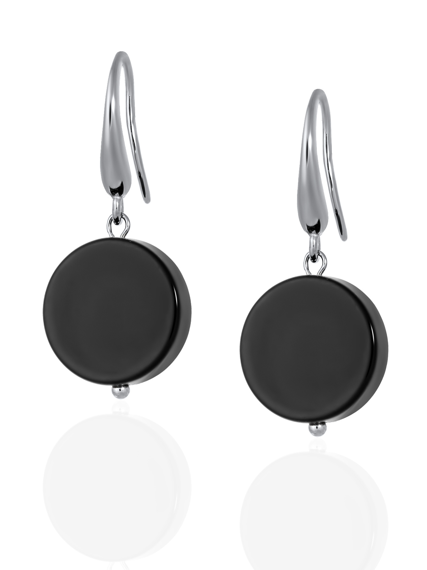 Ювелирные серьги с агатом