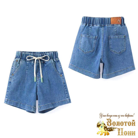 Шорты джинсовые д (8-13) 260419-CA641/В