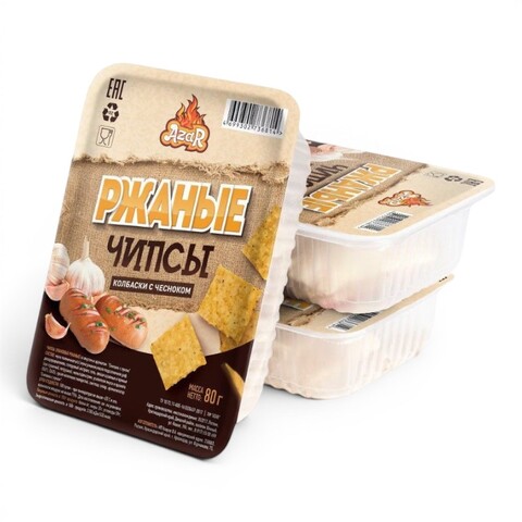 Изделия снековые Все  Чипсы злаковые ржаные со вкусом и ароматом 