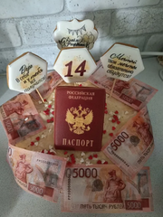 Вафельные Деньги на Торт 