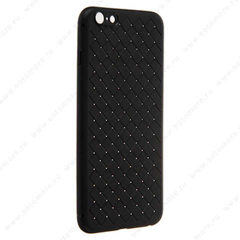 Накладка силиконовая плетёная для Apple iPhone 6s Plus/ 6 Plus черный