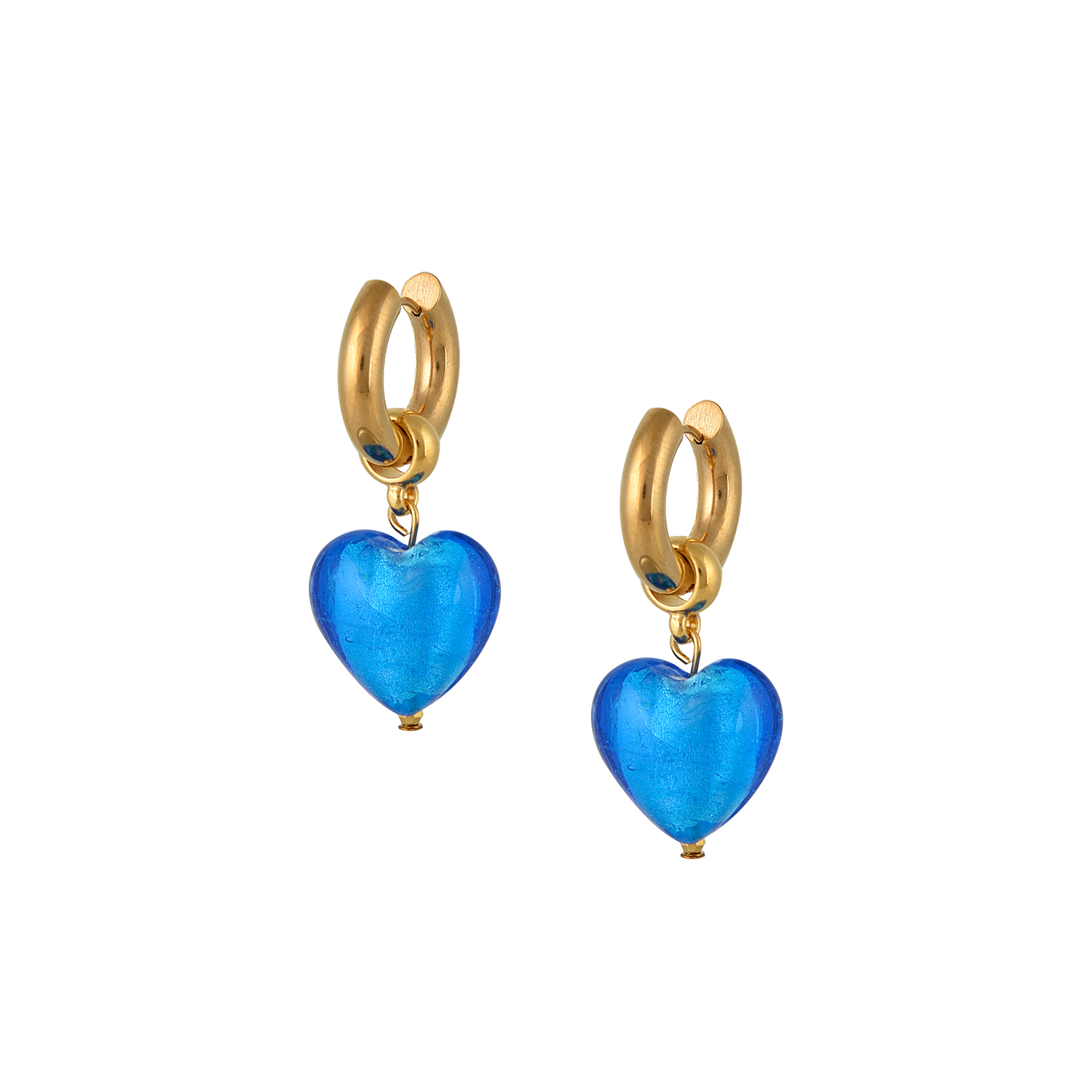 MAYOL Серьги Heart of Glass Earrings – Atlantis Blue