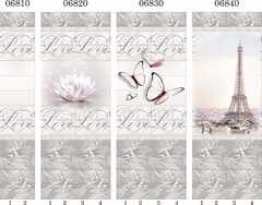 Панель ПВХ фотопечать 3D Panda Романтика 2700х250 мм