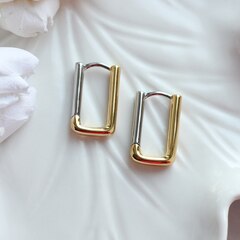 Швензы конго прямоугольные 22*14 мм, биколор, Ш257