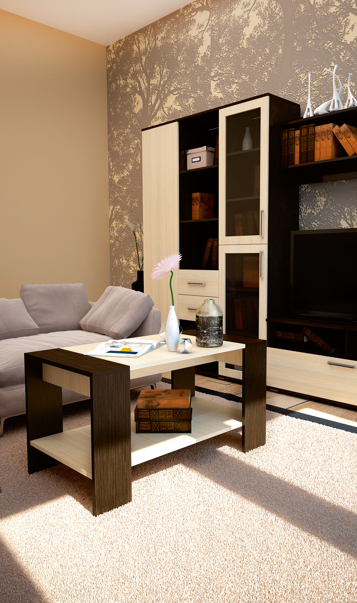 стол журнальный квадро горизонт