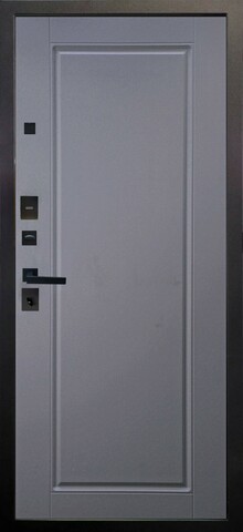 Теплая дверь входная Аргус Блэк Тревор, 2 замка, 2 мм металл, (черный муар+силк маус) #3