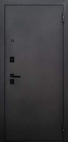Теплая дверь входная Аргус Блэк Ариана, 2 замка, 2 мм металл, (черный муар+белая эмаль) #2