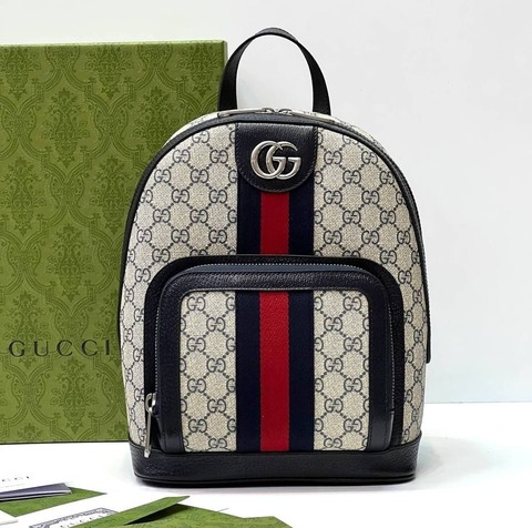Рюкзак Gucci Ophidia темно-синий/бежевый