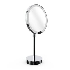 Decor Walther 0121900 Decor Walther Round Just Look SR Косметическое зеркало 21.5x44см, настольное, увел. 5x, подсветка LED, цвет: хром (Снято с пр-ва) фото