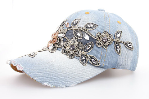 Baseball Jean Caps Women Rhinestone baseball cap - series 2