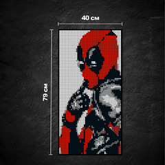 Большой набор для творчества Wanju pixel ART картина мозаика пиксель арт - Дэдпул Deadpool 5094 детали круглые M0107