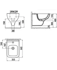 Биде подвесное 
