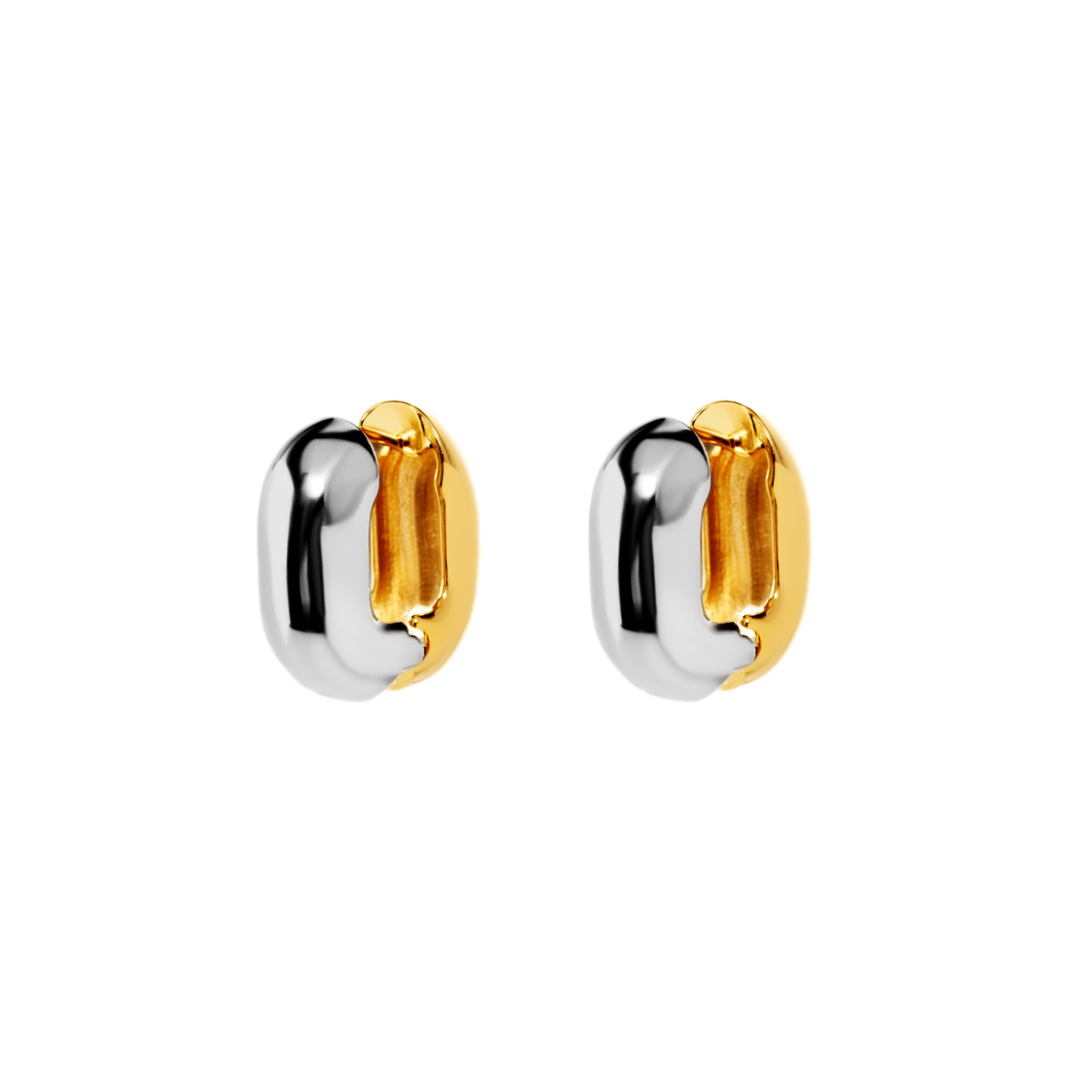 

Серьги Bicolor Blown Hoops