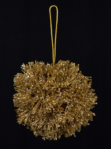 Шар 18см ChristmasDeLuxe золото