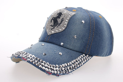 Baseball Jean Caps Women Rhinestone baseball cap - series 2