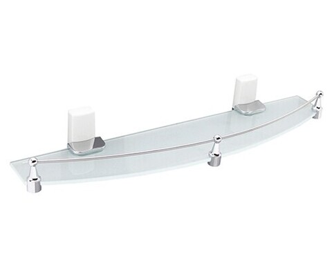 WasserKRAFT Leine K-5044WHITE (ранее К-5024WHITE) Полка стеклянная с бортиком