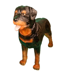 Собака Ротвеллер большой стоячий (полистоун)