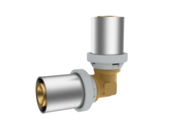 Угольник RIIFO Omni пресс латунь  90° 75-75