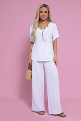 Костюм Свободный вечер НЬЮ (белый) К12668-15 LT Collection