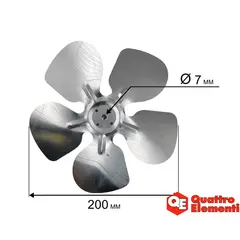 Крыльчатка QUATTRO ELEMENTI QE-35G F200/19 2020 (243-950-105)