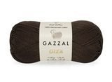 Пряжа Gazzal Giza 2486 горький шоколад