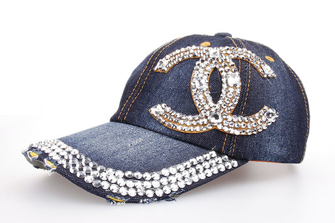 Baseball Jean Caps Women Rhinestone baseball cap - series 2