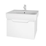 Тумба Dreja Tiny 50, 99.1901, подвесная, 1 ящик, белый глянец