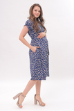 Платье для беременных 12591 синий